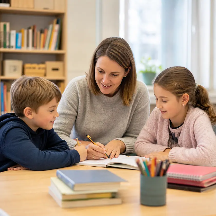fiktives Schulbild zur Förderung und Beratung
