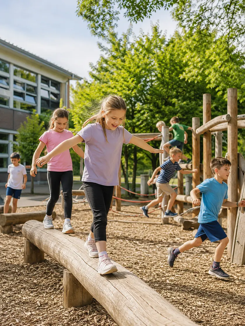 fiktive Pause einer fiktiven Grundschule