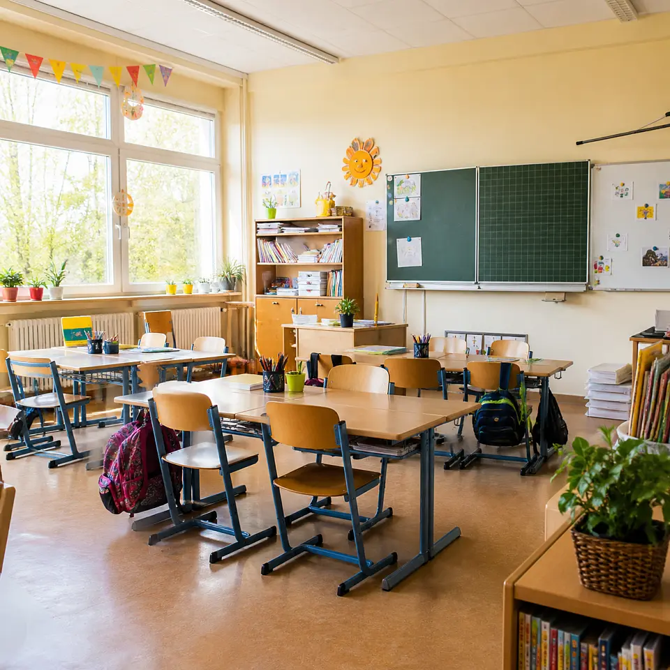 fiktiver Klassenraum